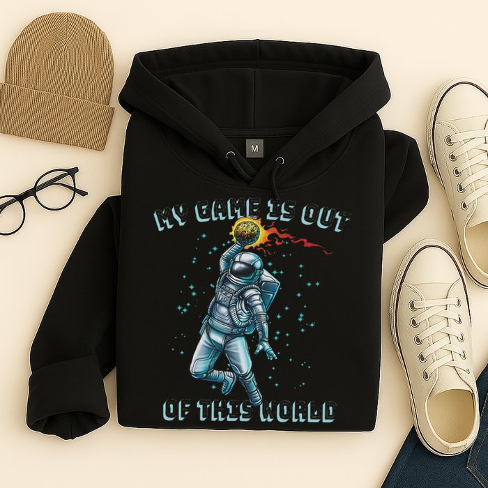 Astronaut Basketball Dunk Outer Space Game Out Of This World Hoodie
