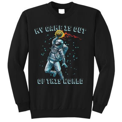 Astronaut Basketball Dunk Outer Space Game Out Of This World Sweatshirt