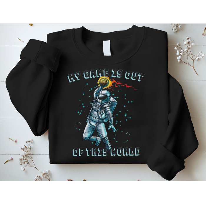 Astronaut Basketball Dunk Outer Space Game Out Of This World Sweatshirt