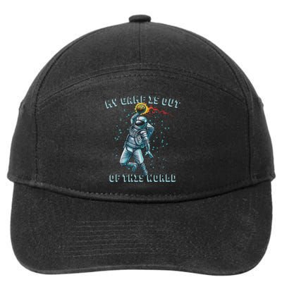 Astronaut Basketball Dunk Outer Space Game Out Of This World 7-Panel Snapback Hat