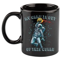 Astronaut Basketball Dunk Outer Space Game Out Of This World 11oz C Handle Ceramic Mug