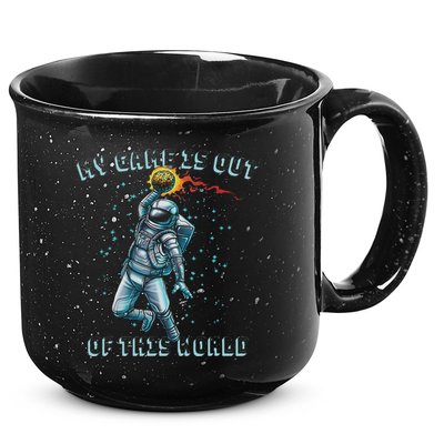Astronaut Basketball Dunk Outer Space Game Out Of This World 15oz Campfire Ceramic Mug