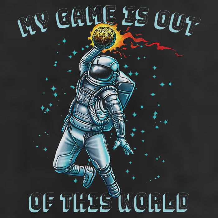 Astronaut Basketball Dunk Outer Space Game Out Of This World Beanie