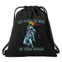 Astronaut Basketball Dunk Outer Space Game Out Of This World Drawstring Bag