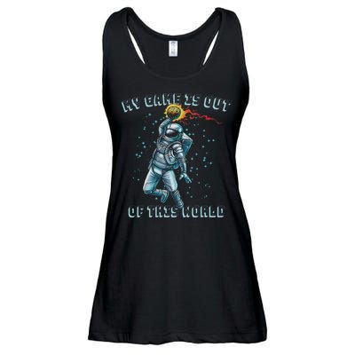 Astronaut Basketball Dunk Outer Space Game Out Of This World Ladies Essential Flowy Tank