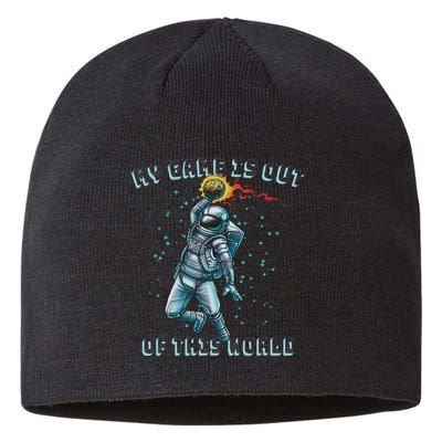 Astronaut Basketball Dunk Outer Space Game Out Of This World Sustainable Beanie