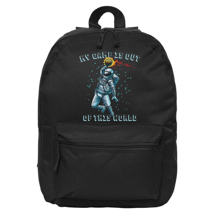 Astronaut Basketball Dunk Outer Space Game Out Of This World 16 in Basic Backpack