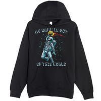 Astronaut Basketball Dunk Outer Space Game Out Of This World Premium Pullover Hoodie