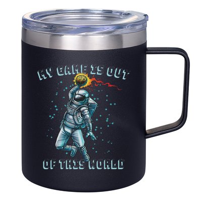 Astronaut Basketball Dunk Outer Space Game Out Of This World 12oz Stainless Steel Coffee Mug