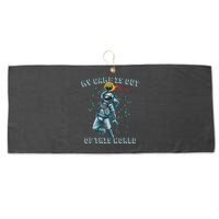 Astronaut Basketball Dunk Outer Space Game Out Of This World Large Microfiber Waffle Golf Towel