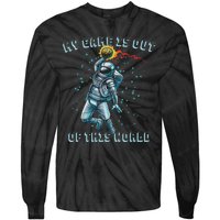 Astronaut Basketball Dunk Outer Space Game Out Of This World Tie-Dye Long Sleeve Shirt