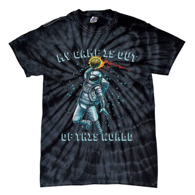 Astronaut Basketball Dunk Outer Space Game Out Of This World Tie-Dye T-Shirt