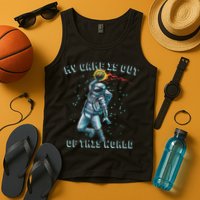 Astronaut Basketball Dunk Outer Space Game Out Of This World Tank Top