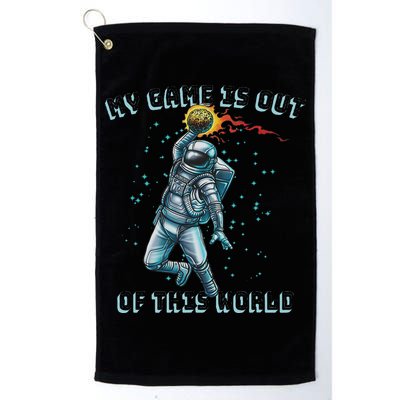 Astronaut Basketball Dunk Outer Space Game Out Of This World Golf Towel