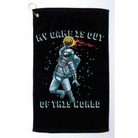 Astronaut Basketball Dunk Outer Space Game Out Of This World Golf Towel