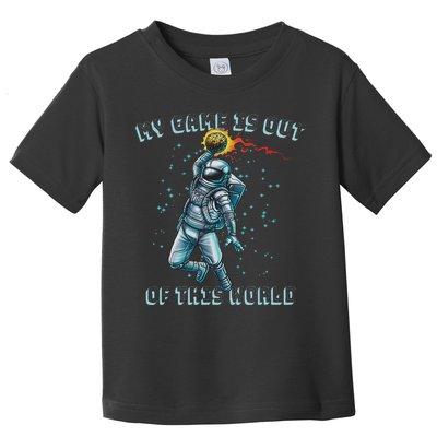 Astronaut Basketball Dunk Outer Space Game Out Of This World Toddler T-Shirt