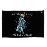 Astronaut Basketball Dunk Outer Space Game Out Of This World Grommeted Golf Towel