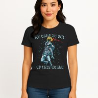 Astronaut Basketball Dunk Outer Space Game Out Of This World Womens T-Shirt