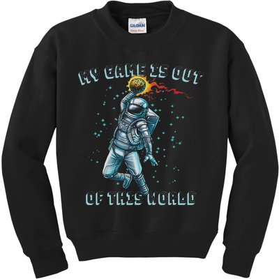 Astronaut Basketball Dunk Outer Space Game Out Of This World Kids Sweatshirt