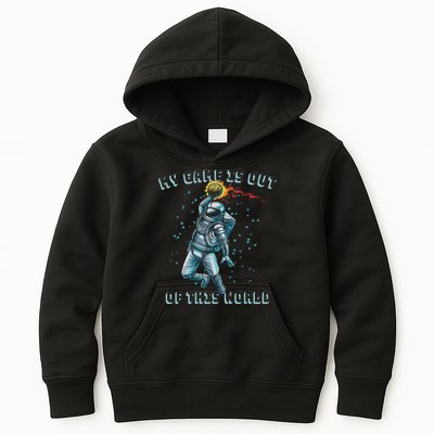 Astronaut Basketball Dunk Outer Space Game Out Of This World Kids Hoodie