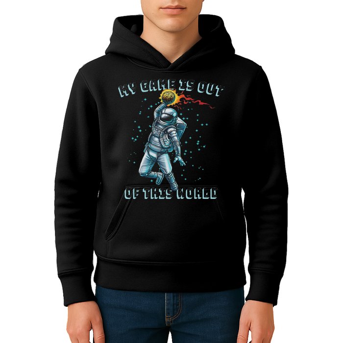 Astronaut Basketball Dunk Outer Space Game Out Of This World Kids Hoodie