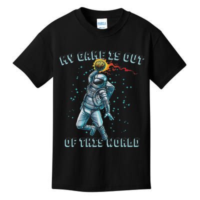 Astronaut Basketball Dunk Outer Space Game Out Of This World Kids T-Shirt