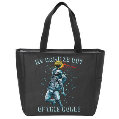 Astronaut Basketball Dunk Outer Space Game Out Of This World Zip Tote Bag