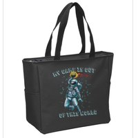 Astronaut Basketball Dunk Outer Space Game Out Of This World Zip Tote Bag