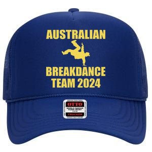 Australian Break Dancing Matching High Crown Mesh Back Trucker Hat