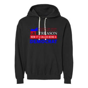 Anti Bi Den Helping The Enemy Used To Be Called Treason Garment-Dyed Fleece Hoodie