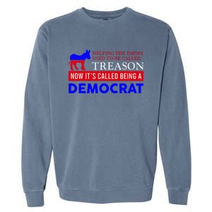 Anti Bi Den Helping The Enemy Used To Be Called Treason Garment-Dyed Sweatshirt