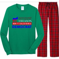 Anti Bi Den Helping The Enemy Used To Be Called Treason Long Sleeve Pajama Set