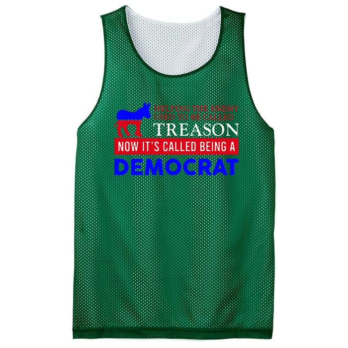 Anti Bi Den Helping The Enemy Used To Be Called Treason Mesh Reversible Basketball Jersey Tank