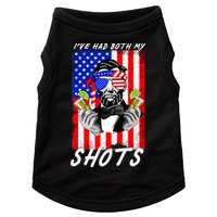 Abe Lincoln 4th of July I've Had Both My Shots Funny Doggie Tank