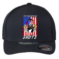 Abe Lincoln 4th of July I've Had Both My Shots Funny Flexfit Unipanel Trucker Cap