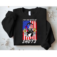 Abe Lincoln 4th of July I've Had Both My Shots Funny Sweatshirt