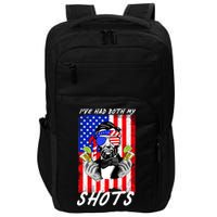 Abe Lincoln 4th of July I've Had Both My Shots Funny Impact Tech Backpack