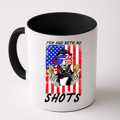 Abe Lincoln 4th of July I've Had Both My Shots Funny Mug