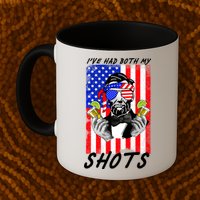 Abe Lincoln 4th of July I've Had Both My Shots Funny Mug