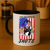 Abe Lincoln 4th of July I've Had Both My Shots Funny Mug
