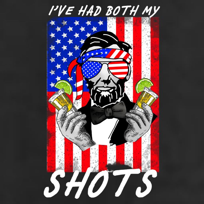 Abe Lincoln 4th of July I've Had Both My Shots Funny Premium Pullover Hoodie
