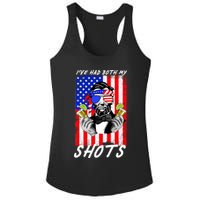 Abe Lincoln 4th of July I've Had Both My Shots Funny Ladies PosiCharge Competitor Racerback Tank