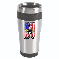 Abe Lincoln 4th of July I've Had Both My Shots Funny 16oz Travel Tumbler