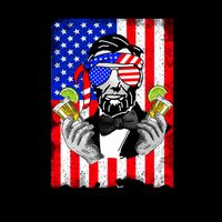 Abe Lincoln 4th of July I've Had Both My Shots Funny 16oz Travel Tumbler