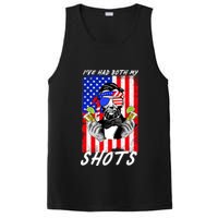Abe Lincoln 4th of July I've Had Both My Shots Funny PosiCharge Competitor Tank