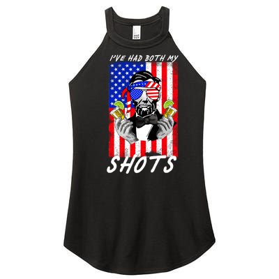 Abe Lincoln 4th of July I've Had Both My Shots Funny Women’s Perfect Tri Rocker Tank