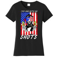 Abe Lincoln 4th of July I've Had Both My Shots Funny Women's T-Shirt