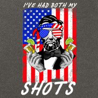 Abe Lincoln 4th of July I've Had Both My Shots Funny Cotton Canvas Backpack