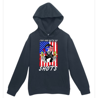 Abe Lincoln 4th of July I've Had Both My Shots Funny Urban Pullover Hoodie