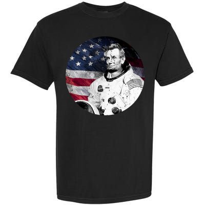 Abe Lincoln Astronaut Garment-Dyed Heavyweight T-Shirt
